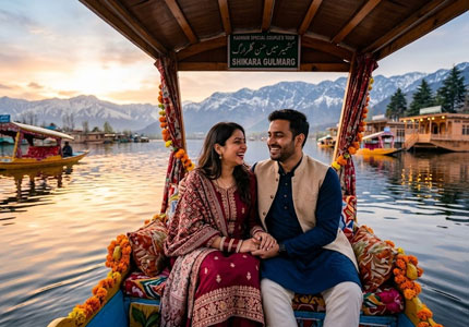 Srinagar Honeymoon Tour from Chandigarh